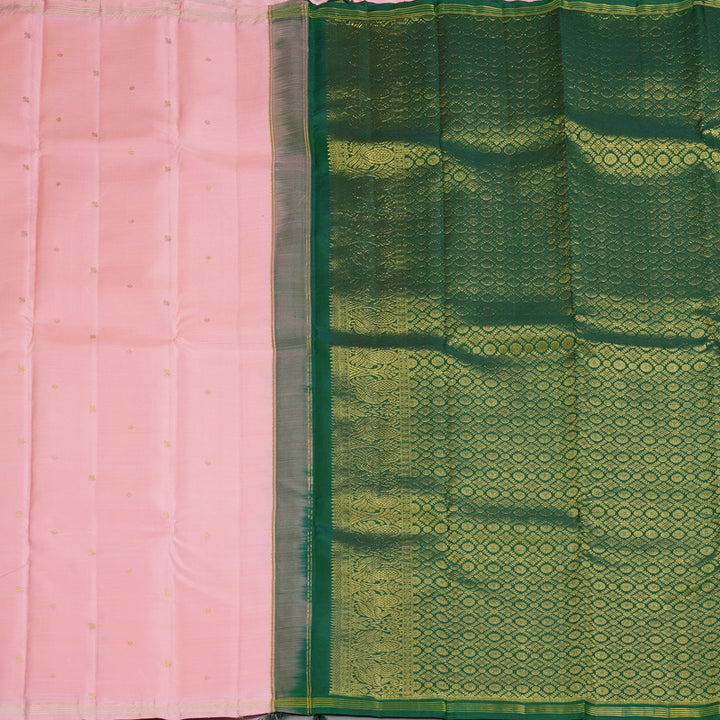 Hayagrivas Handloom Baby Pink Kanjivaram Silk Saree SSCBF59E30-3