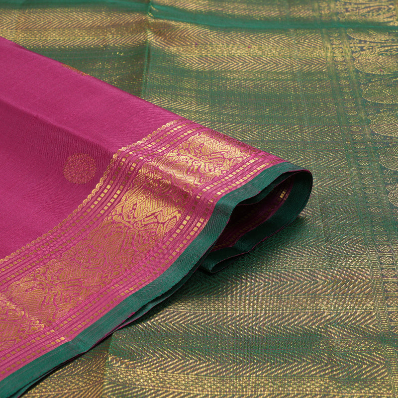 Hayagrivas Handloom Pink Kanjivaram Silk Saree SSCBF59E31-1
