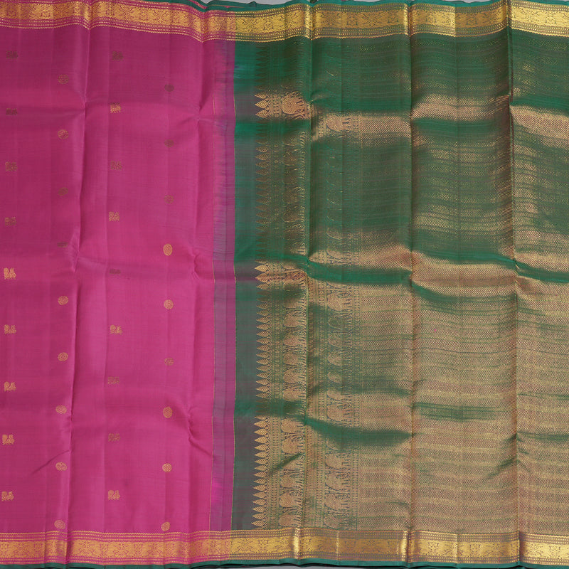 Hayagrivas Handloom Pink Kanjivaram Silk Saree SSCBF59E31-1