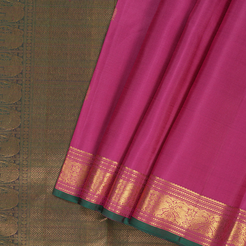 Hayagrivas Handloom Pink Kanjivaram Silk Saree SSCBF59E31-1