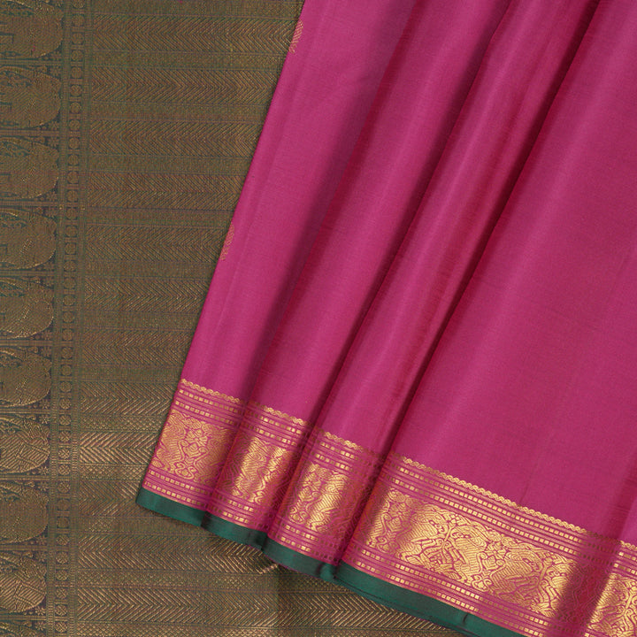 Hayagrivas Handloom Pink Kanjivaram Silk Saree SSCBF59E31-1