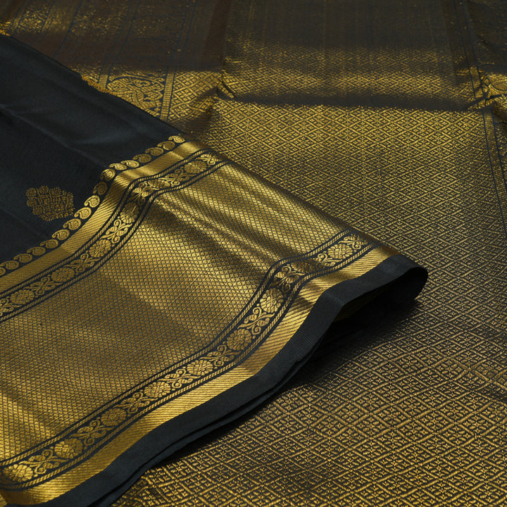Hayagrivas Handloom Black Kanjivaram Silk Saree SSCBF59E4-1