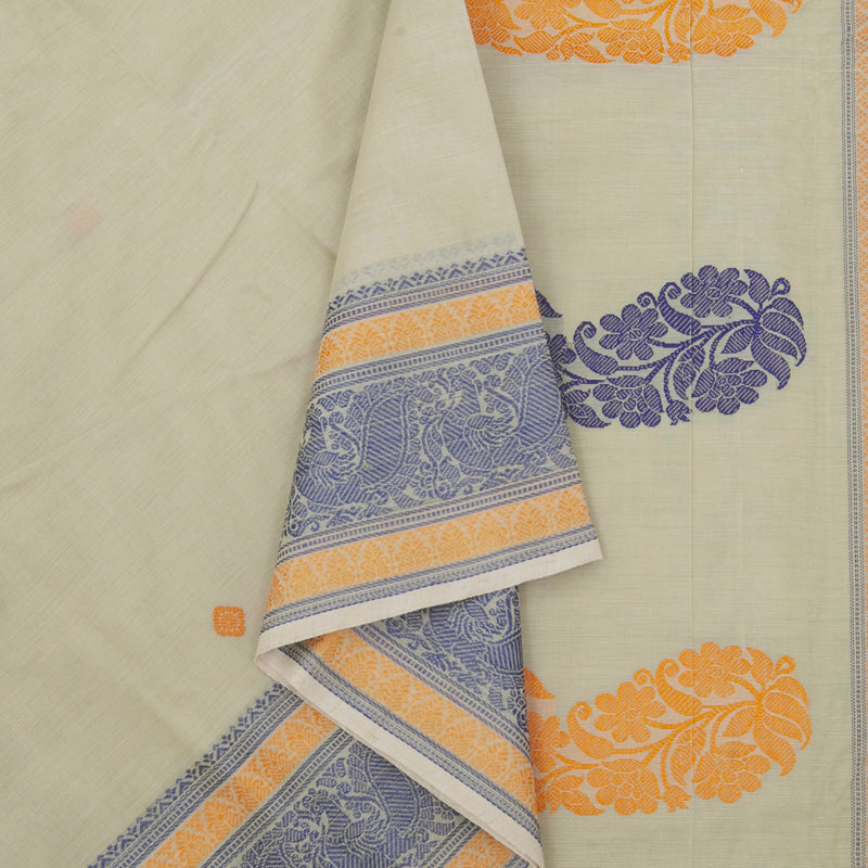 Hayagrivas Pista Green Handloom Kanchi Cotton Saree SSCBF66E3-4