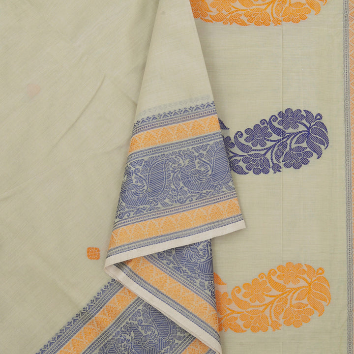 Hayagrivas Pista Green Handloom Kanchi Cotton Saree SSCBF66E3-4