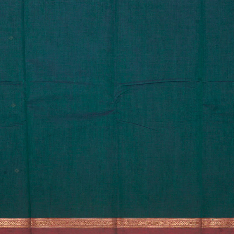Hayagrivas Peacock Green Handloom Kanchi Cotton Saree SSCBF66E4-6