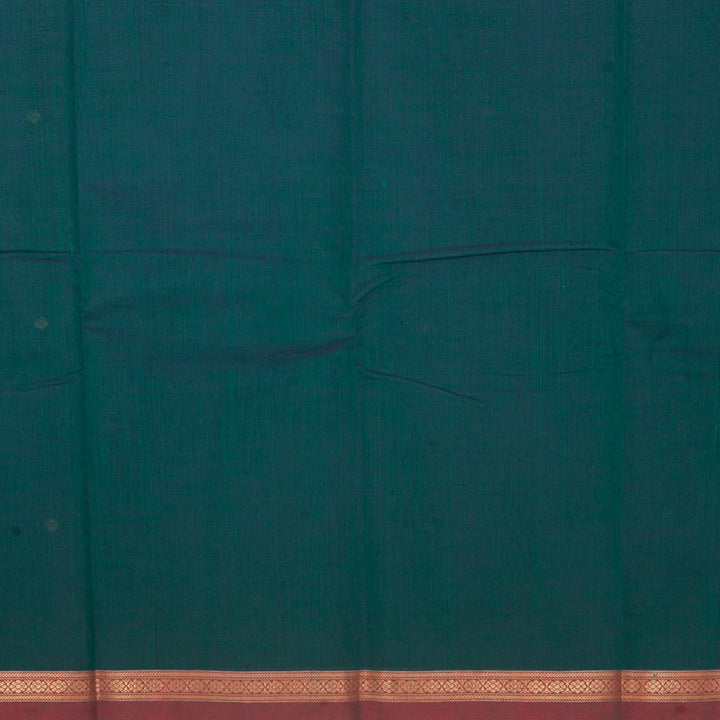 Hayagrivas Peacock Green Handloom Kanchi Cotton Saree SSCBF66E4-6