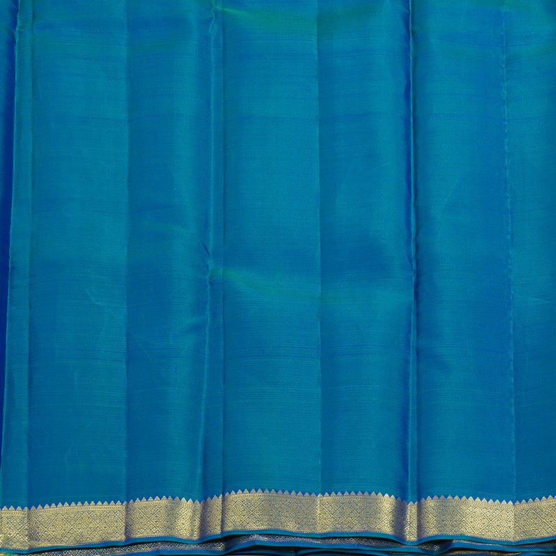Hayagrivas Handloom Mustard Yellow Kanjivaram Silk Saree with Mayilkazhuthu Border SSCBF70E14-1