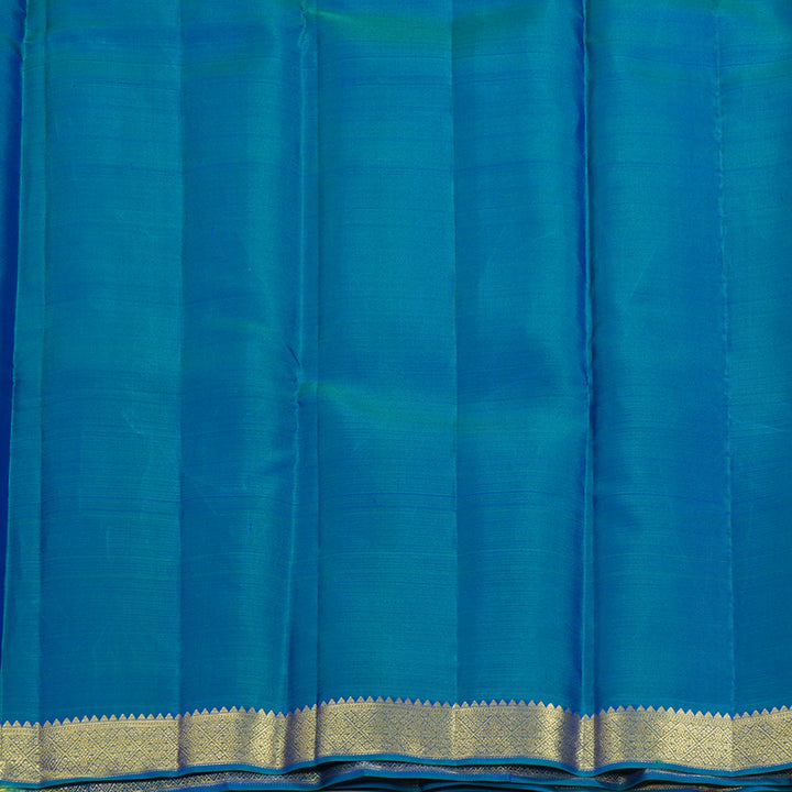 Hayagrivas Handloom Mustard Yellow Kanjivaram Silk Saree with Mayilkazhuthu Border SSCBF70E14-1