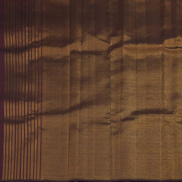 Hayagrivas Handloom Black Kanjivaram Silk Saree with Maroon Border SSCBF70E21-1