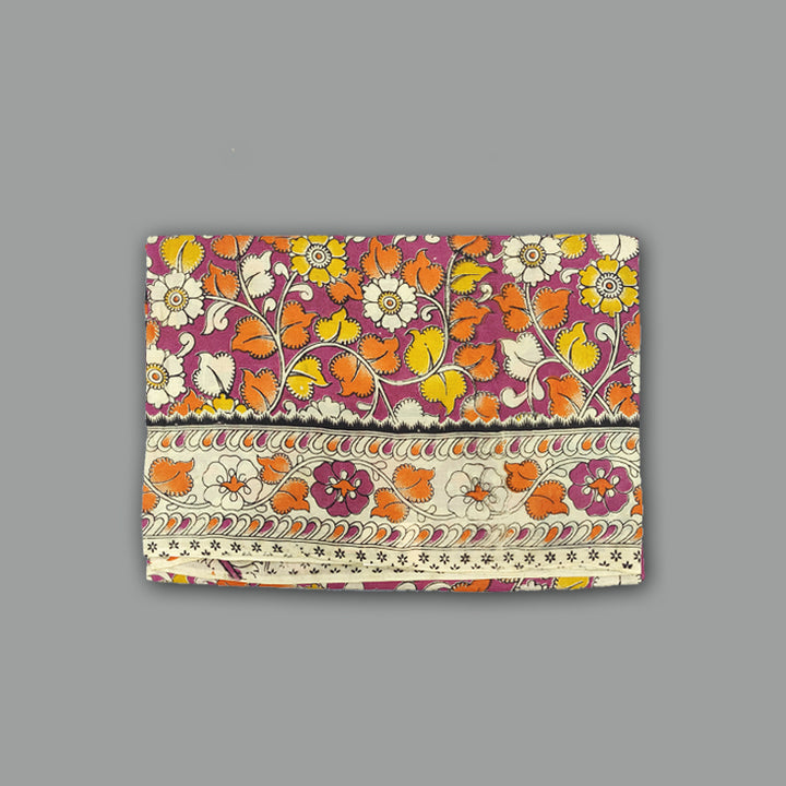 Hayagrivas Multicolour Kalamkari Cotton Saree SSCBF73E2-4