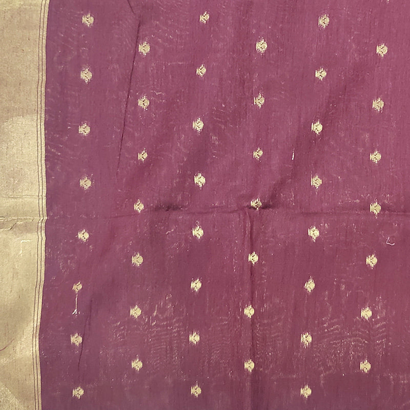 Hayagrivas Burgundy Fancy Cotton Saree SSCBF84F1-2