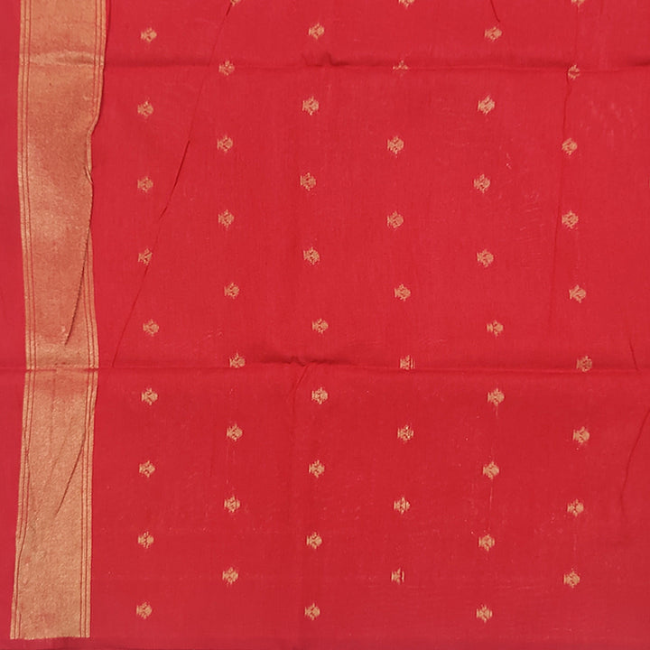 Hayagrivas Red Fancy Cotton Saree SSCBF84F1-4