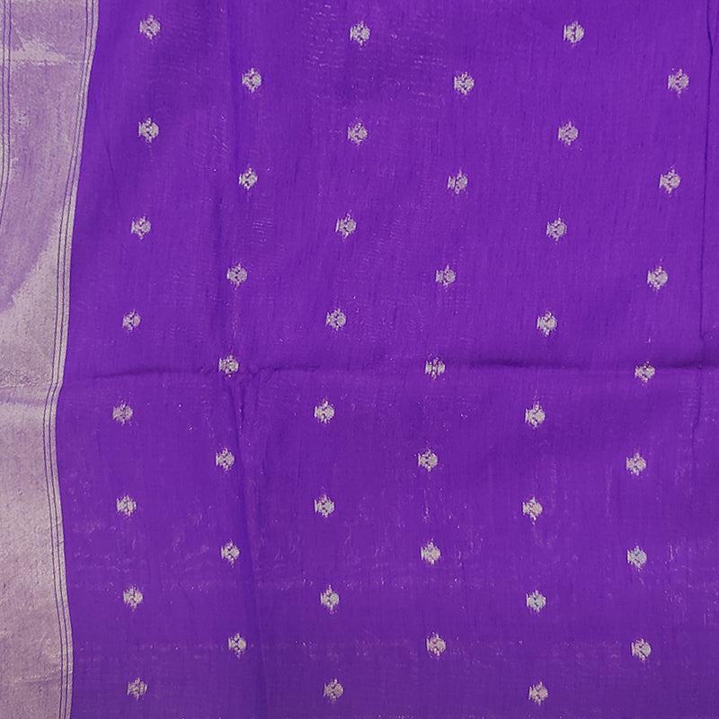 Hayagrivas Purple Fancy Cotton Saree SSCBF84F1-5
