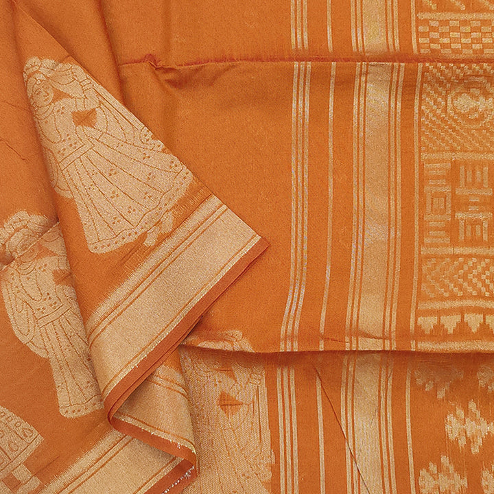Hayagrivas Orange Fancy Cotton Saree SSCBF84F1-6