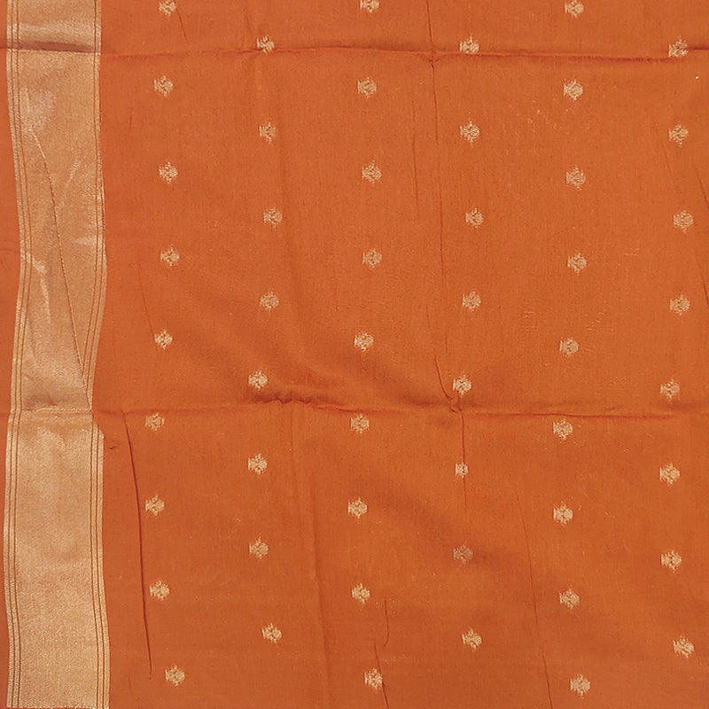 Hayagrivas Orange Fancy Cotton Saree SSCBF84F1-6