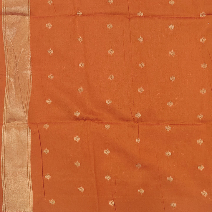 Hayagrivas Orange Fancy Cotton Saree SSCBF84F1-6