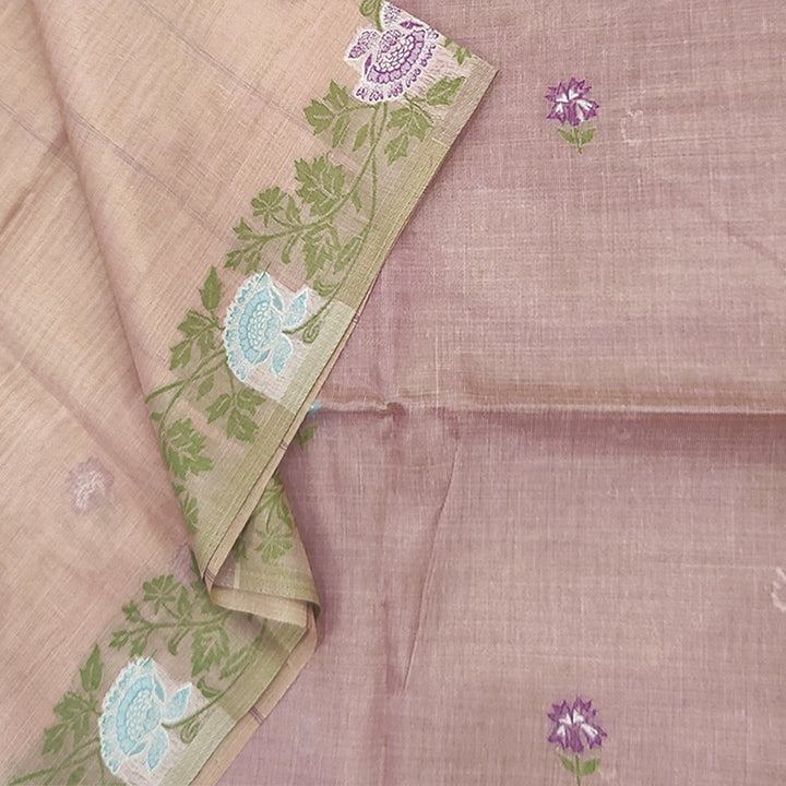 Hayagrivas Peach Orange Fancy Cotton Saree SSCBF84F15-2