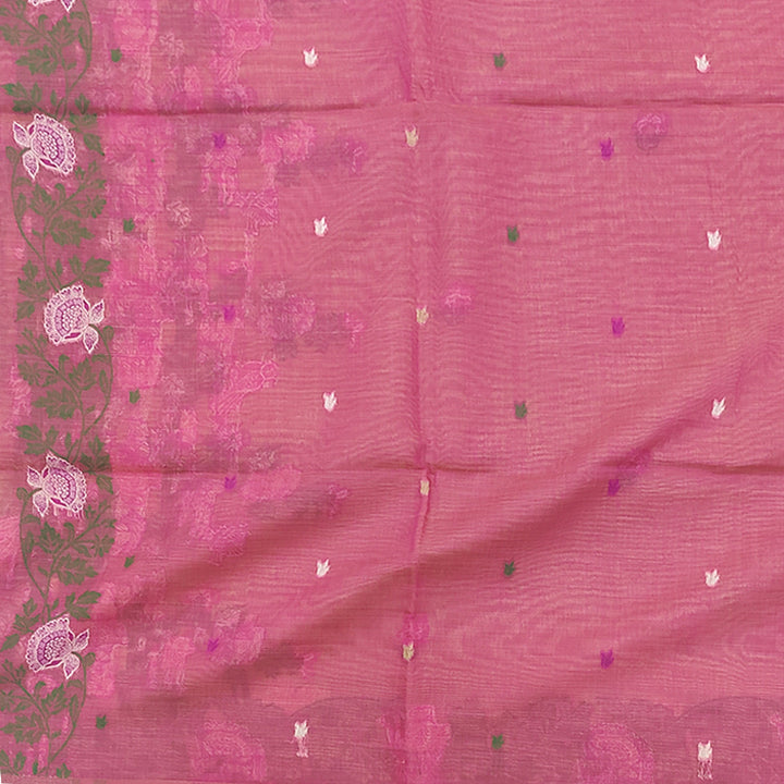 Hayagrivas Pista Green Fancy Cotton Saree SSCBF84F15-6