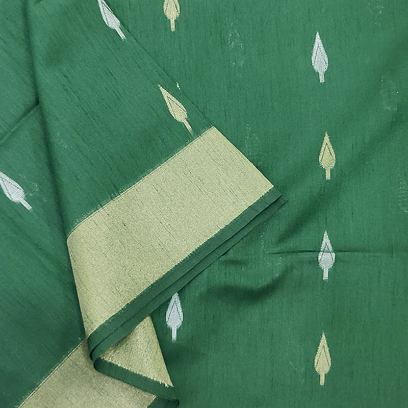 Hayagrivas Bottle Green Fancy Cotton Saree SSCBF84F3-1