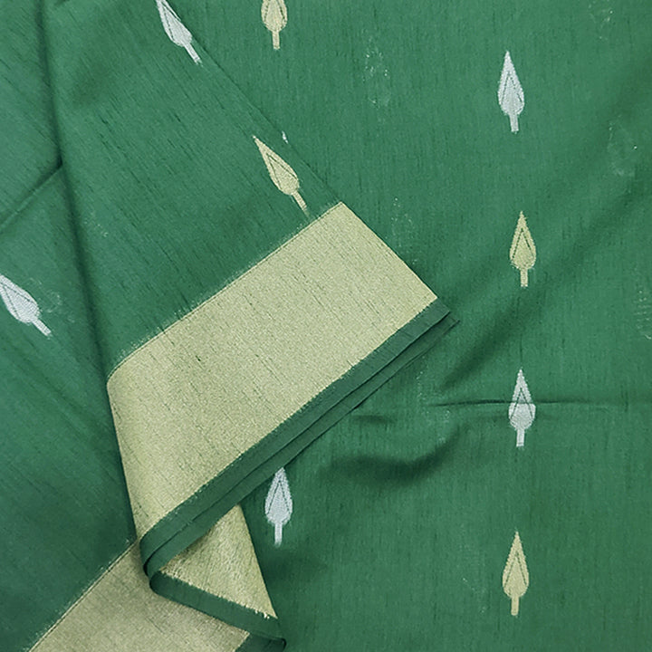 Hayagrivas Bottle Green Fancy Cotton Saree SSCBF84F3-1