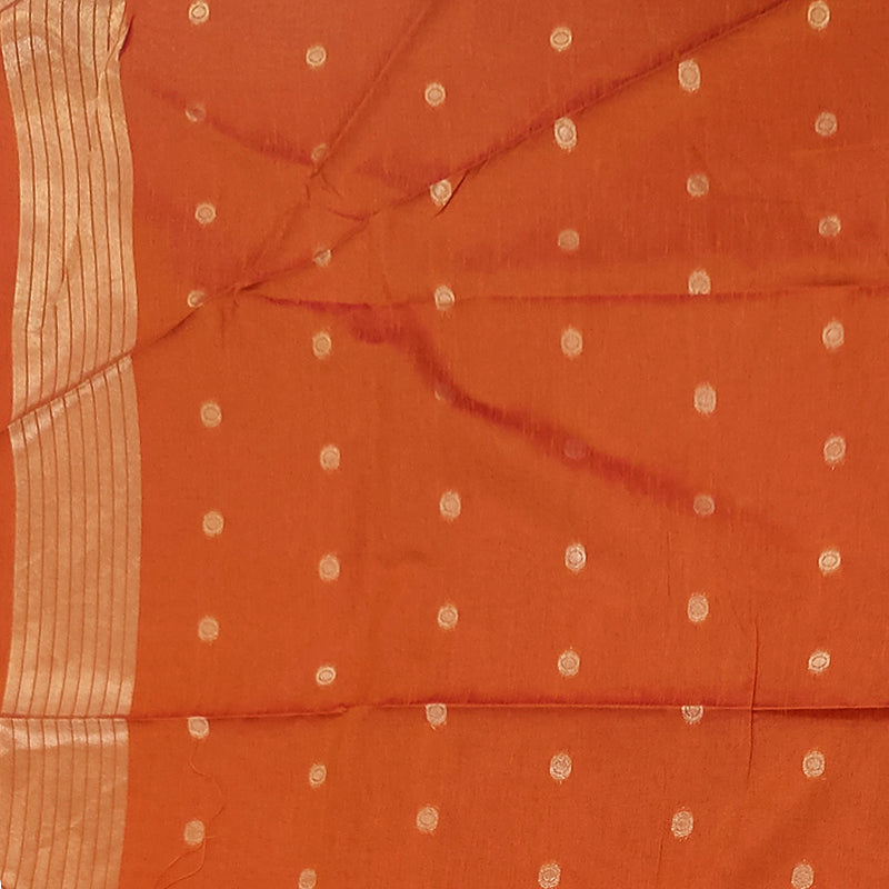 Hayagrivas Orange Fancy Cotton Saree SSCBF84F3-5