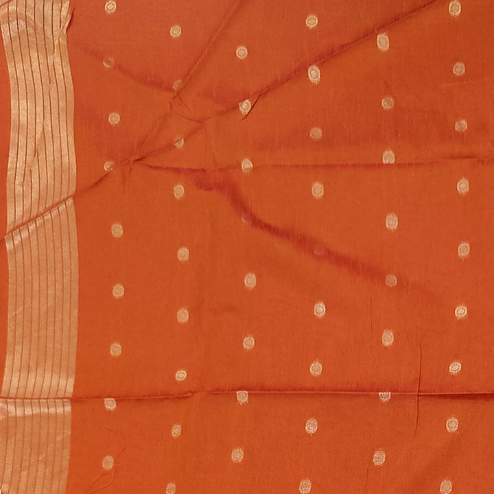 Hayagrivas Orange Fancy Cotton Saree SSCBF84F3-5