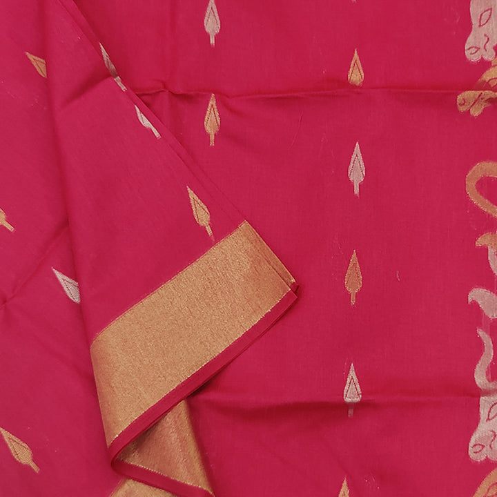 Hayagrivas Pink Fancy Cotton Saree SSCBF84F3-7