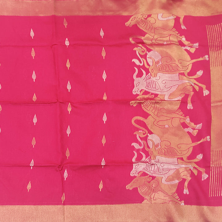 Hayagrivas Pink Fancy Cotton Saree SSCBF84F3-7