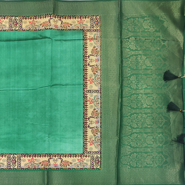 Hayagrivas Green Fancy Cotton Saree SSCBF92F10-7