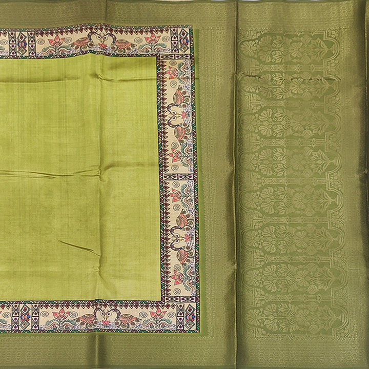 Hayagrivas Elaichi Green Fancy Cotton Saree SSCBF92F10-9