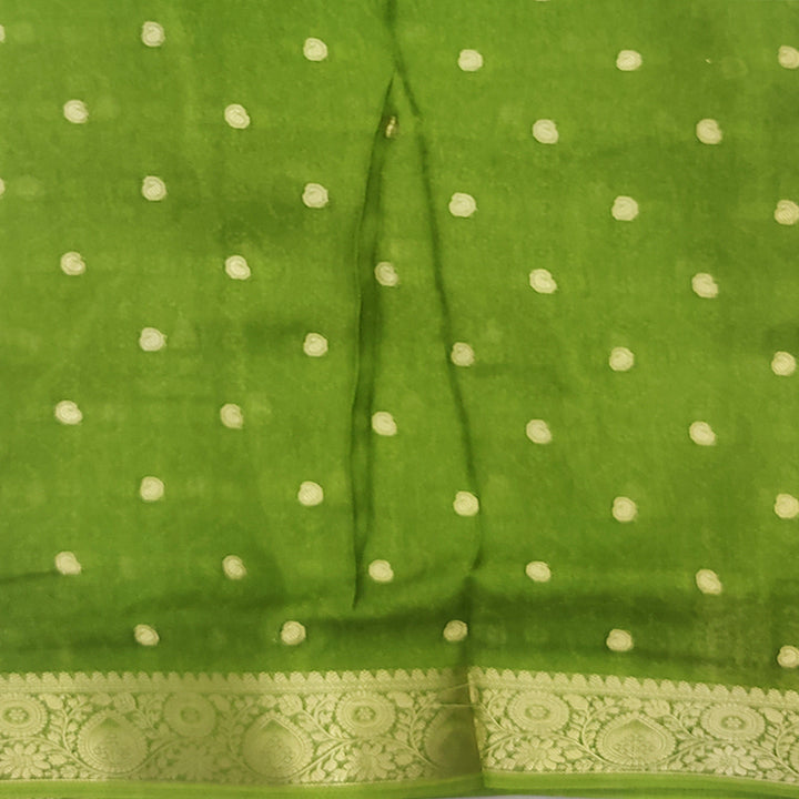 Hayagrivas Light Green Fancy Cotton Saree SSCBF92F11-4