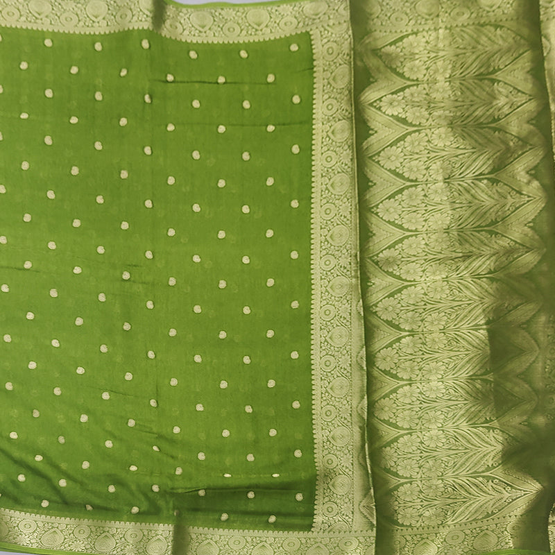 Hayagrivas Light Green Fancy Cotton Saree SSCBF92F11-4