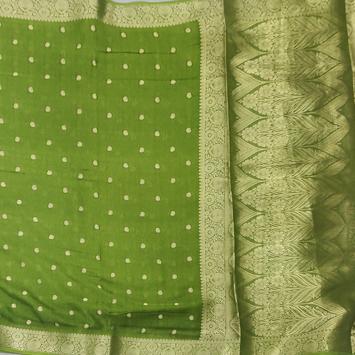 Hayagrivas Light Green Fancy Cotton Saree SSCBF92F11-4