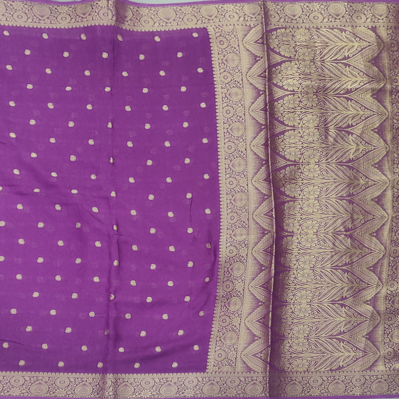 Hayagrivas Purple Fancy Cotton Saree SSCBF92F11-8
