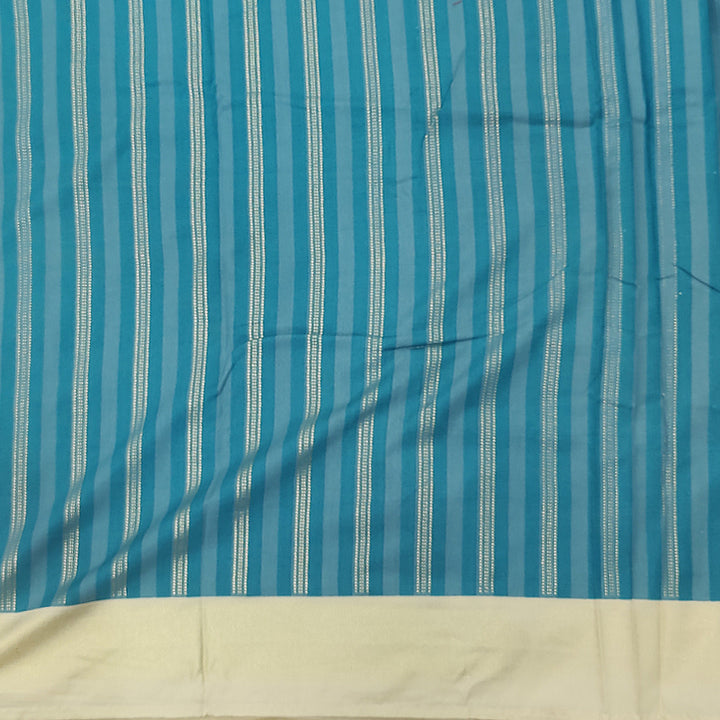 Hayagrivas Sky Blue Fancy Cotton Saree SSCBF92F9-8