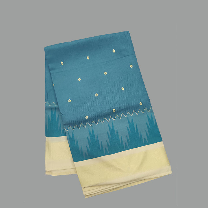 Hayagrivas Sky Blue Fancy Cotton Saree SSCBF92F9-8