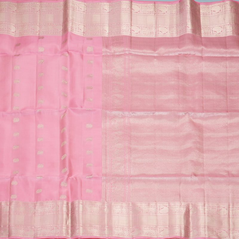Hayagrivas Baby Pink Handloom Soft Silk Saree SSKBF149H10-4