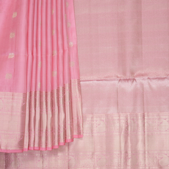 Hayagrivas Baby Pink Handloom Soft Silk Saree SSKBF149H10-4