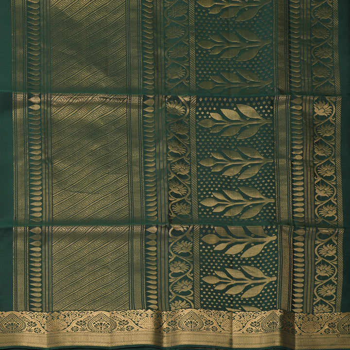 Hayagrivas Bottle Green Handloom Soft Silk Saree SSKBF149H12-1