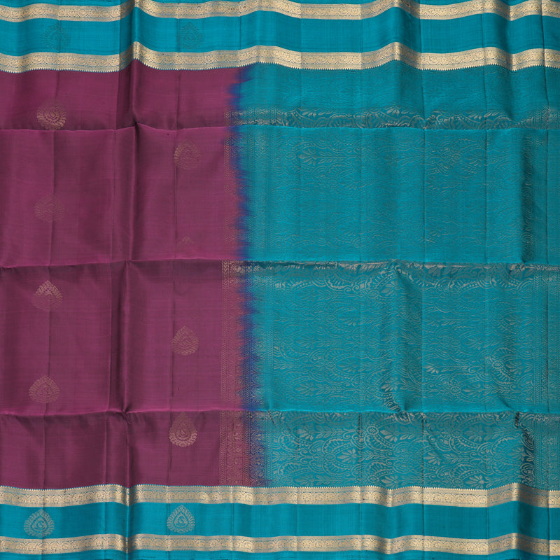 Hayagrivas Purple Handloom Soft Silk Saree SSKBF149H2-2