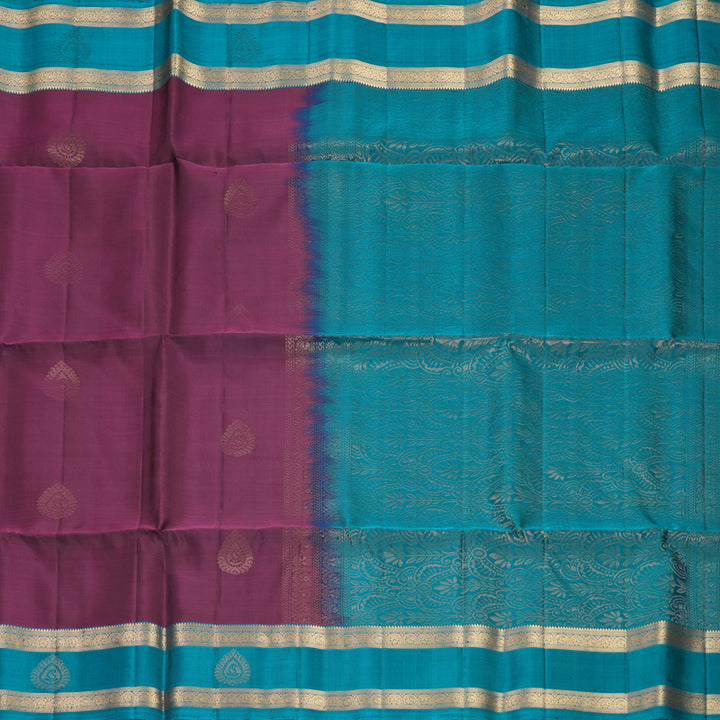 Hayagrivas Purple Handloom Soft Silk Saree SSKBF149H2-2