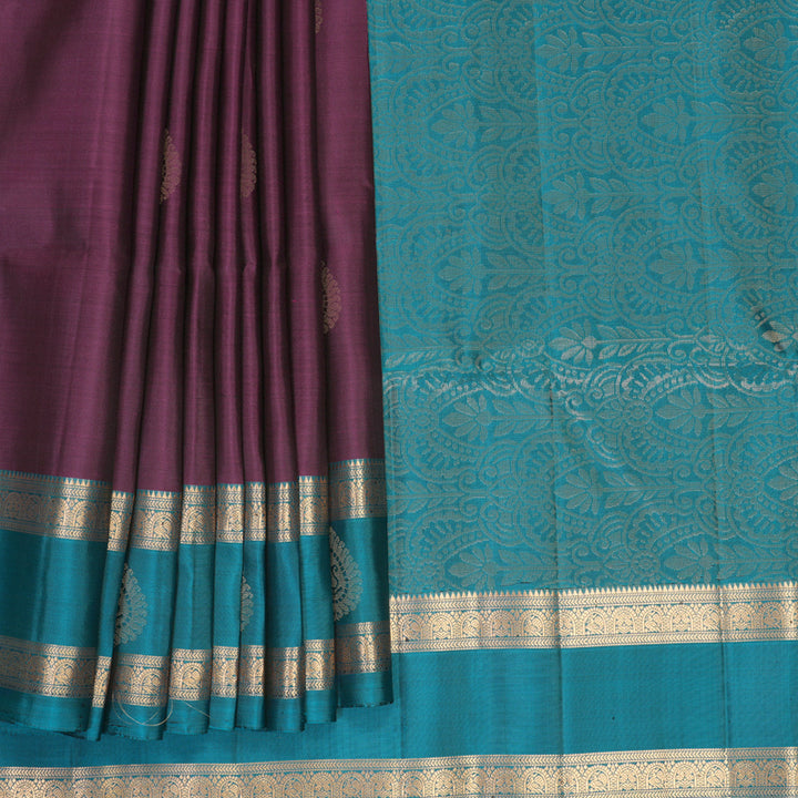 Hayagrivas Purple Handloom Soft Silk Saree SSKBF149H2-2