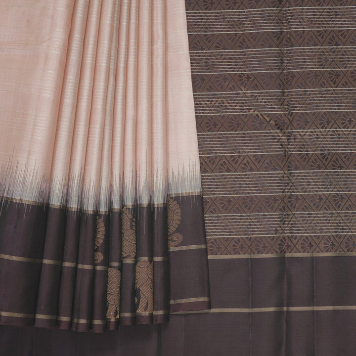 Hayagrivas Pastel Pink Handloom Soft Silk Saree SSKBF149H3-2