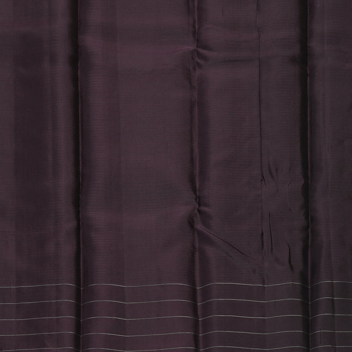 Hayagrivas Mustard &amp; Plum Purple Handloom Soft Silk Saree SSKBF149H5-1