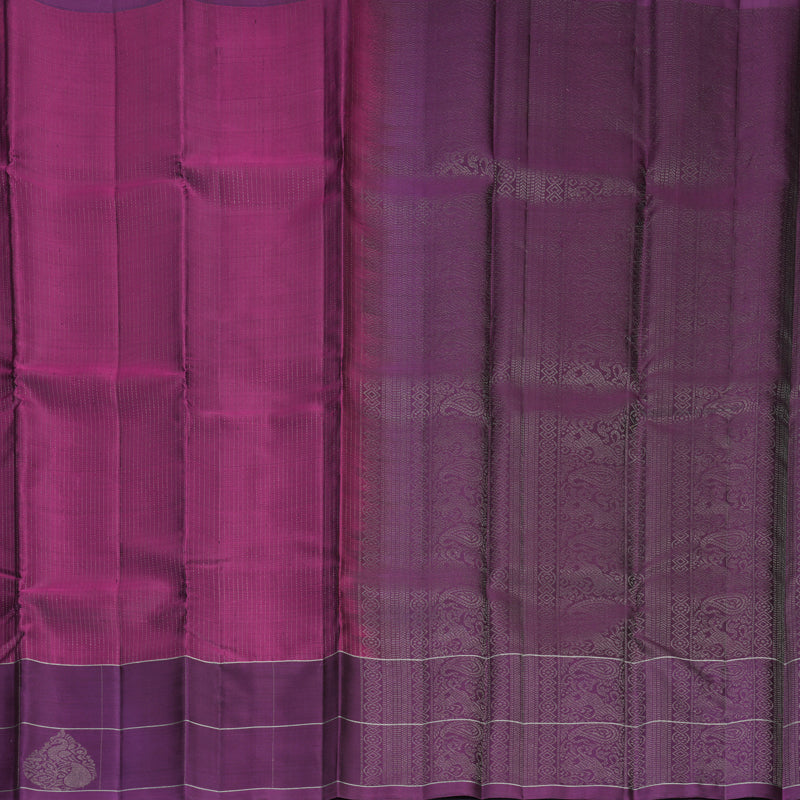 Hayagrivas Magenta Handloom Soft Silk Saree SSKBF149H6-1
