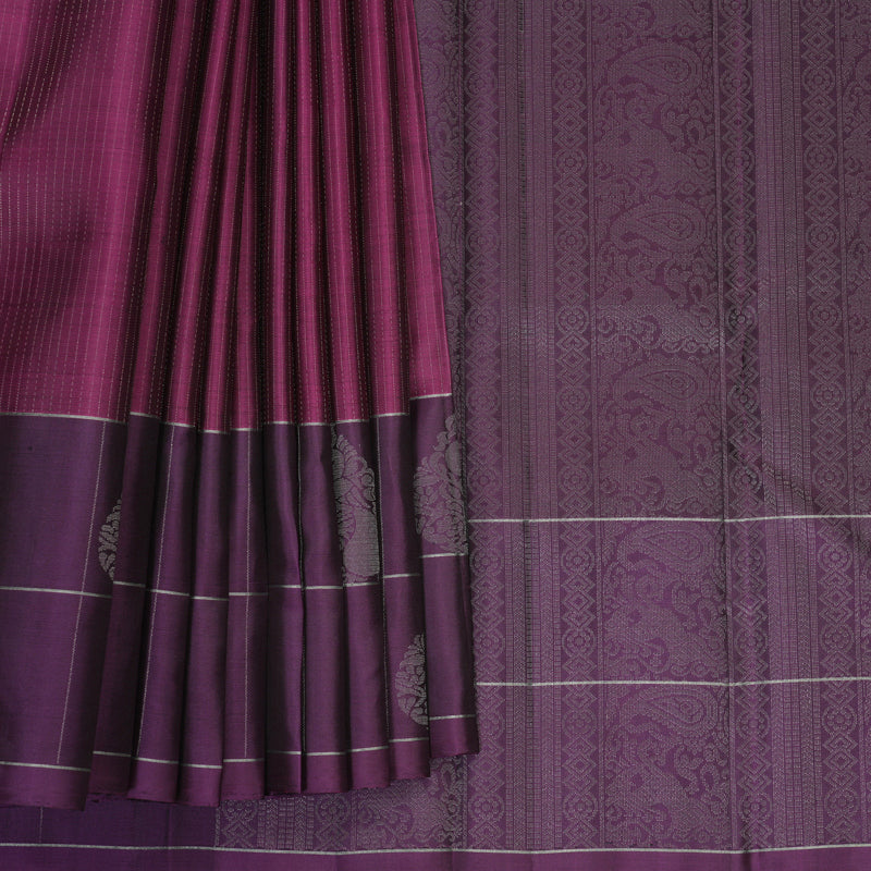 Hayagrivas Magenta Handloom Soft Silk Saree SSKBF149H6-1