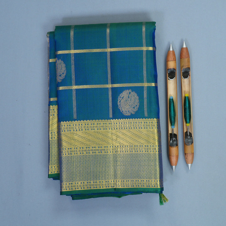 Hayagrivas Handloom Mayilkazhuthu Kanjivaram Silk Saree SSKBF154H3-1