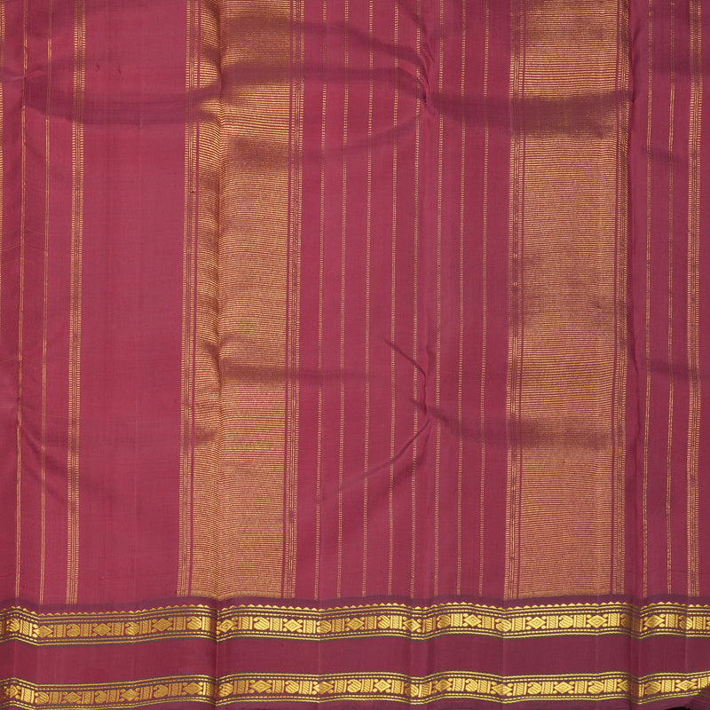 Hayagrivas Handloom Yellow Kanjivaram Silk Saree with Ganga Jamuna Border SSKBF154H9-1