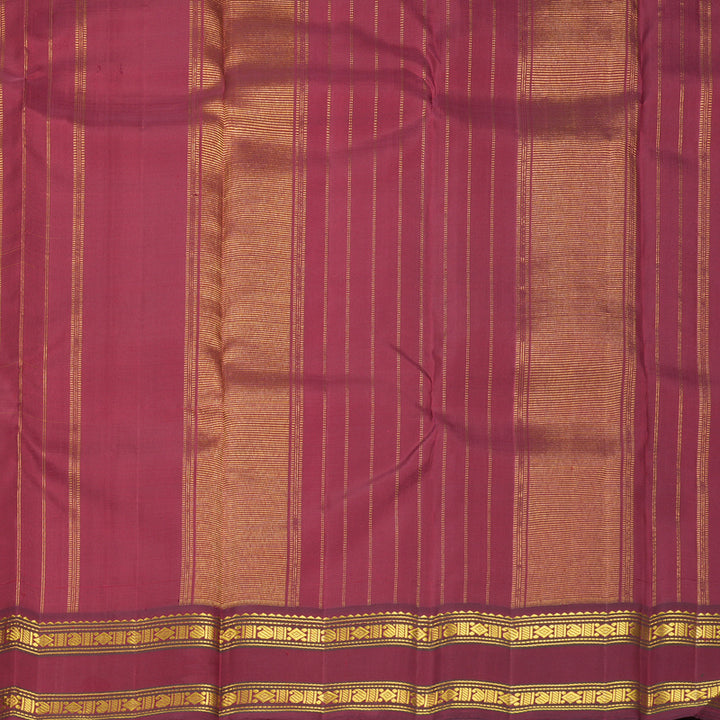 Hayagrivas Handloom Yellow Kanjivaram Silk Saree with Ganga Jamuna Border SSKBF154H9-1