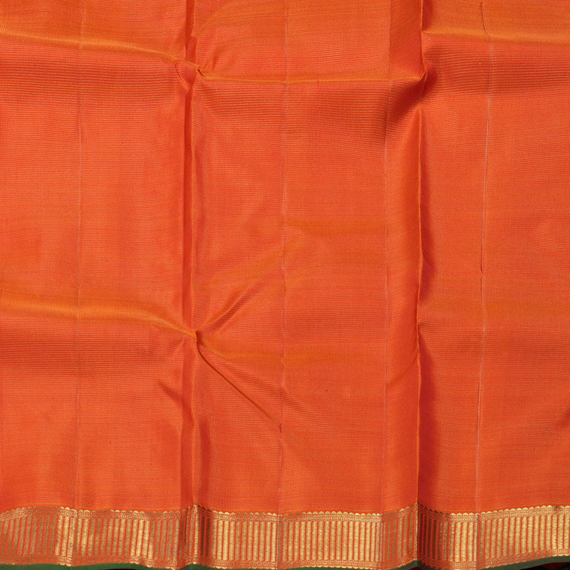 Hayagrivas Handloom Fanta Orange Kanjivaram Silk Saree SSKBF22D1-1